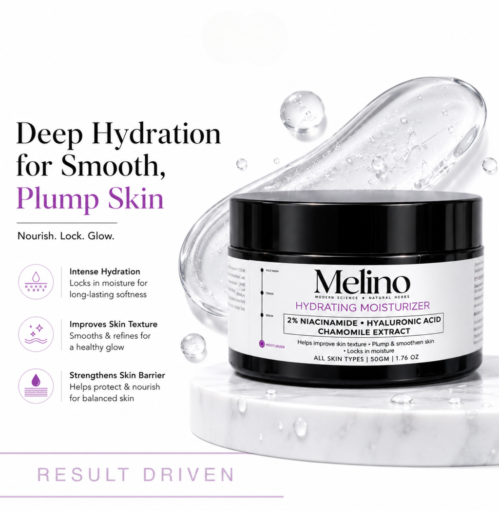 Melino 2% Niacinamide & Hyaluronic Acid Hydrating Moisturizer with Chronicle Extract